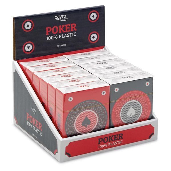 Cărți de joc Poker, 100% plastic - Cayro