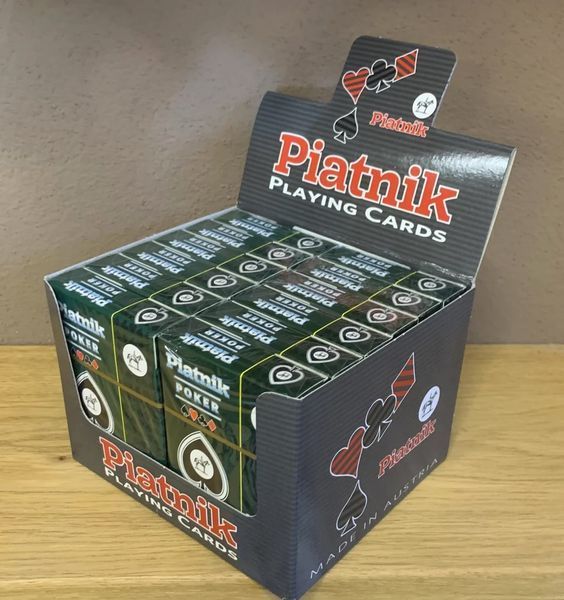 Cărți de joc Poker, spate albastru - Piatnik
