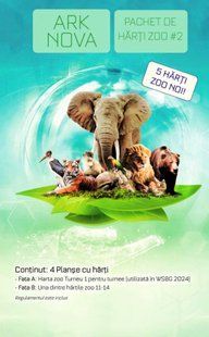 Ark Nova: Pachet de hărți zoo 2 (Zoo Map Pack 2) (RO)