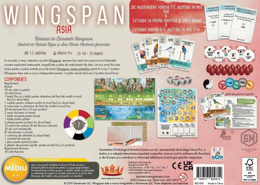 Wingspan: Asia (RO)